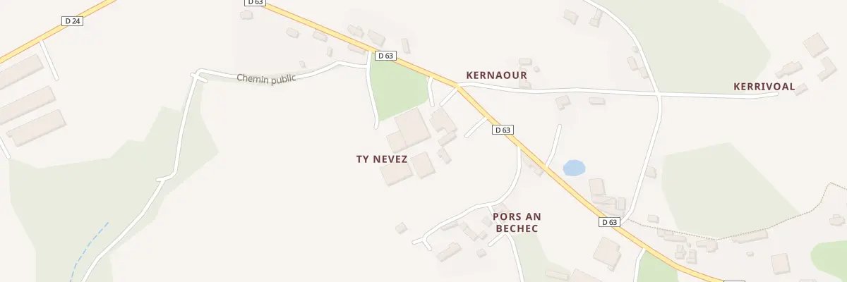 Plan du 10 Kernaour à Saint-Péver