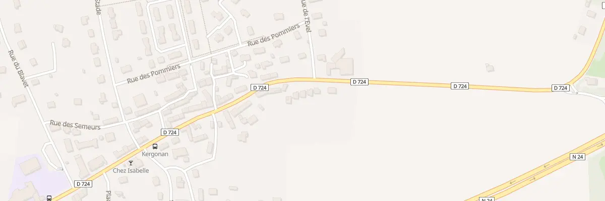 Plan du 64B Rue du Commerce à Languidic