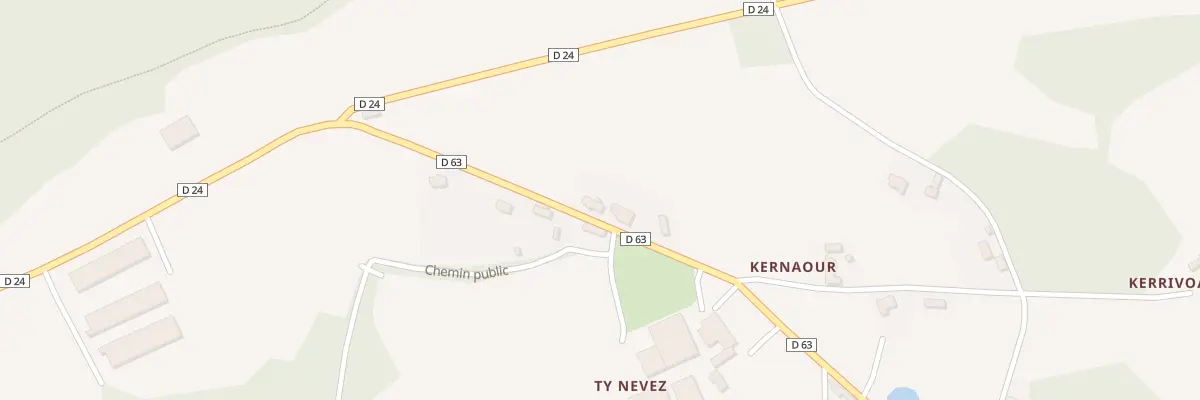 Plan du 4 Kernaour à Saint-Péver
