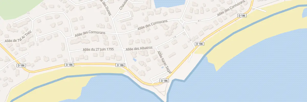 Plan du 6 All des Albatros à Carnac
