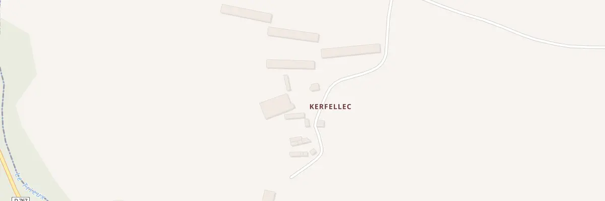 Plan du 4 Kerfellec à Senven-Léhart