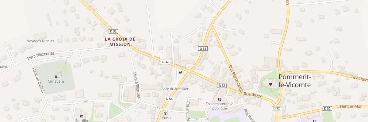 Plan du 6 Pl du Centre à Pommerit-le-Vicomte