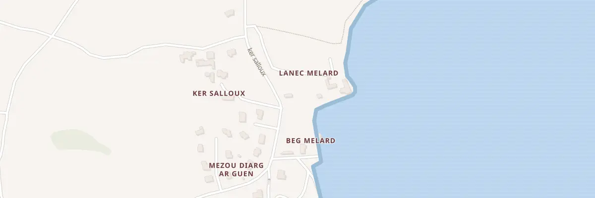 Plan du 5154 Beg Melard à Lanmodez