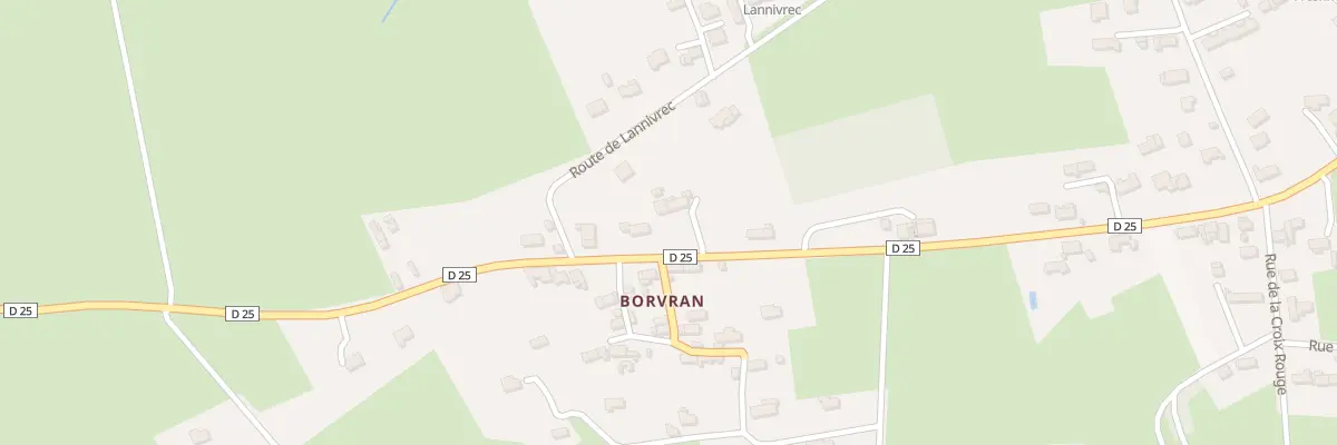 Plan du 166 Borvran à Locmaria