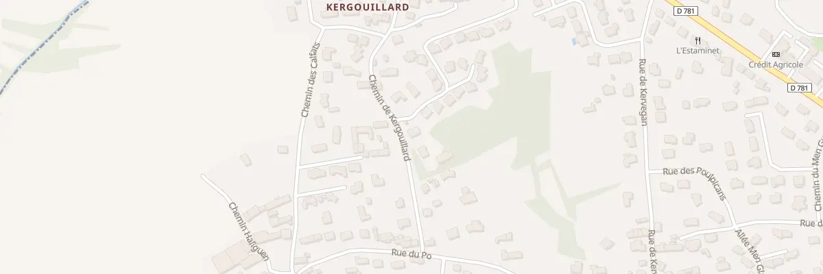 Plan du 37 Che de Kergouillard à Carnac