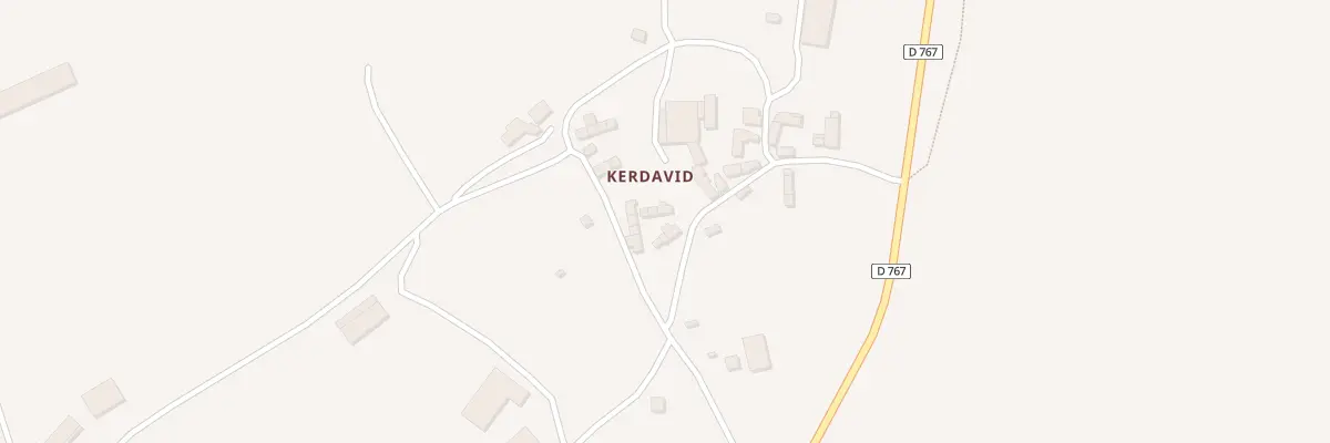 Plan du 12 Kerdavid à Saint-Connan