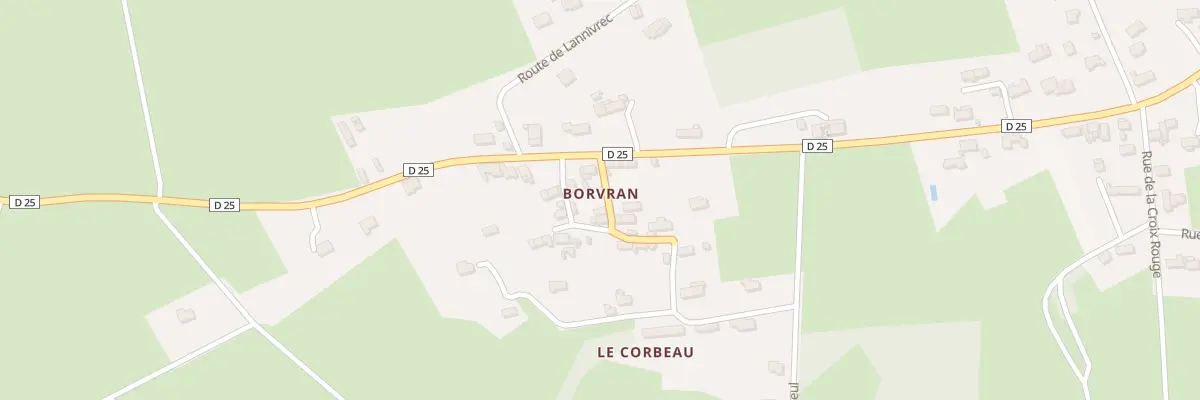 Plan du 5730 Borvran à Locmaria
