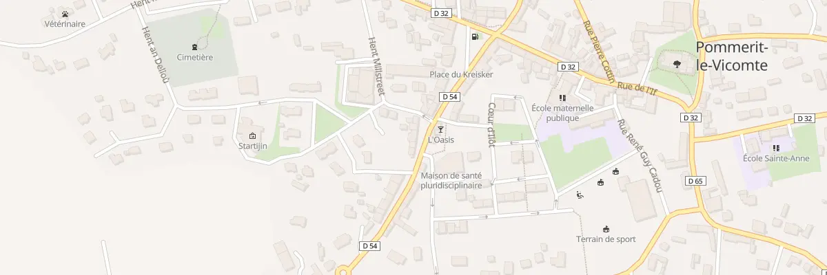 Plan du 6 Rue de Brest à Pommerit-le-Vicomte