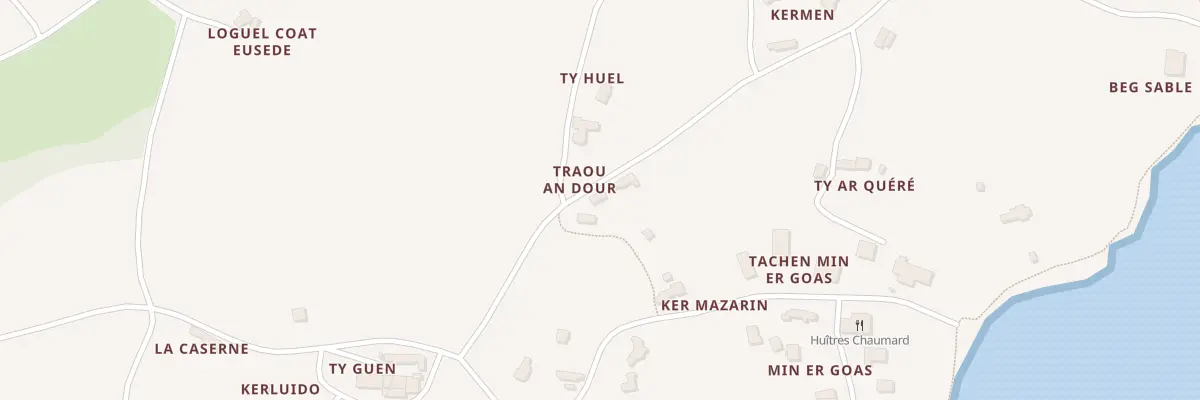 Plan du 3 Traou Er Dour à Lanmodez