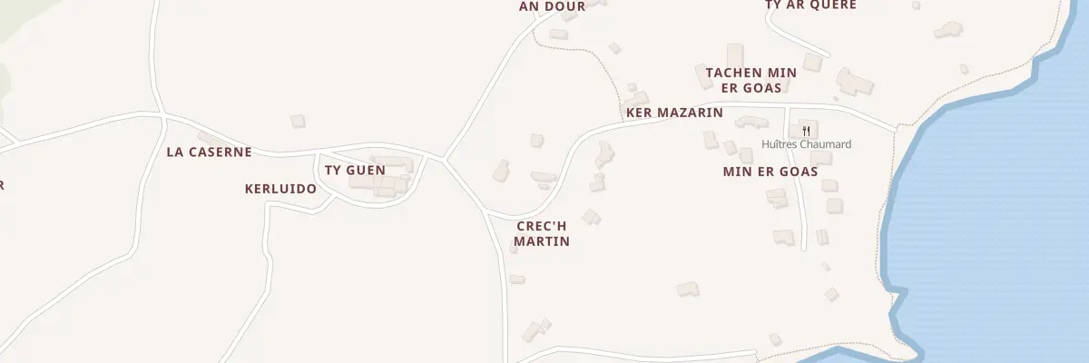 Plan du 5160 Crech Martin à Lanmodez