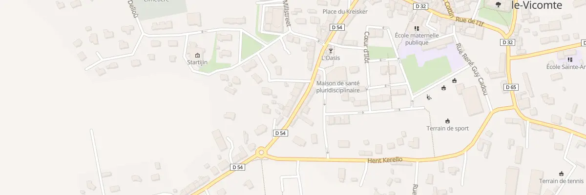 Plan du 18 Rue de Brest à Pommerit-le-Vicomte