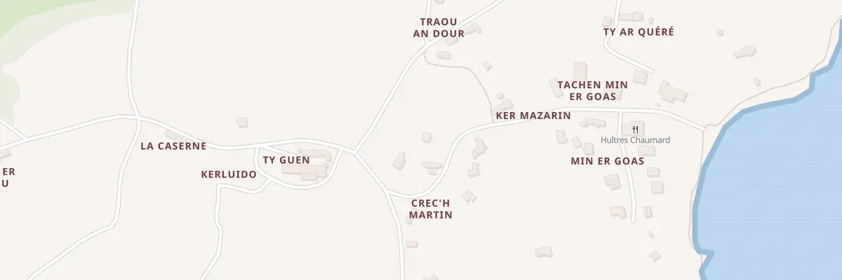 Plan du 1 Crech Martin à Lanmodez