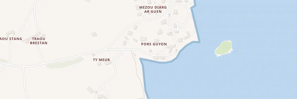 Plan du 9001 Pors Guyon à Lanmodez