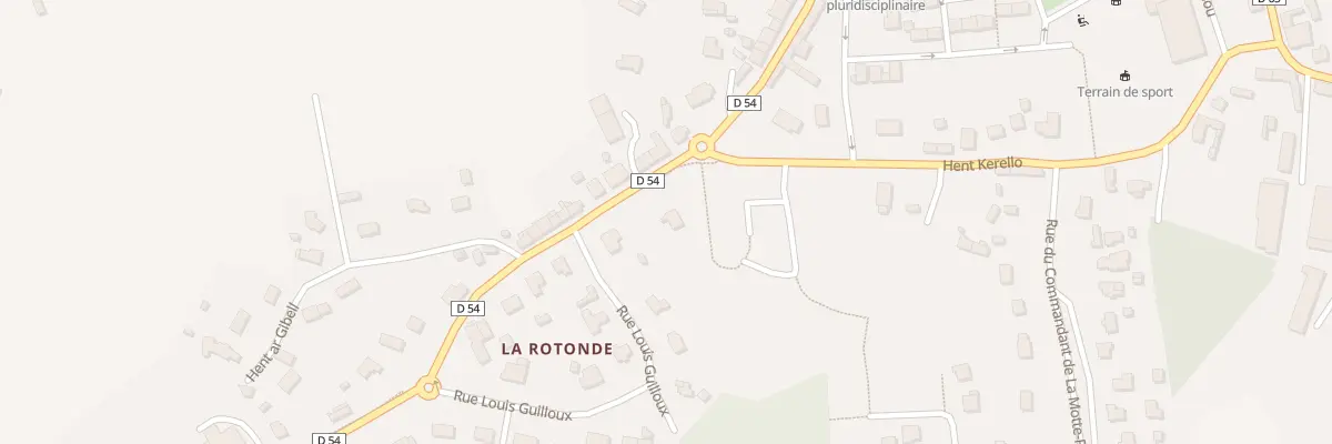 Plan du 1 Rue de la Corderie à Pommerit-le-Vicomte