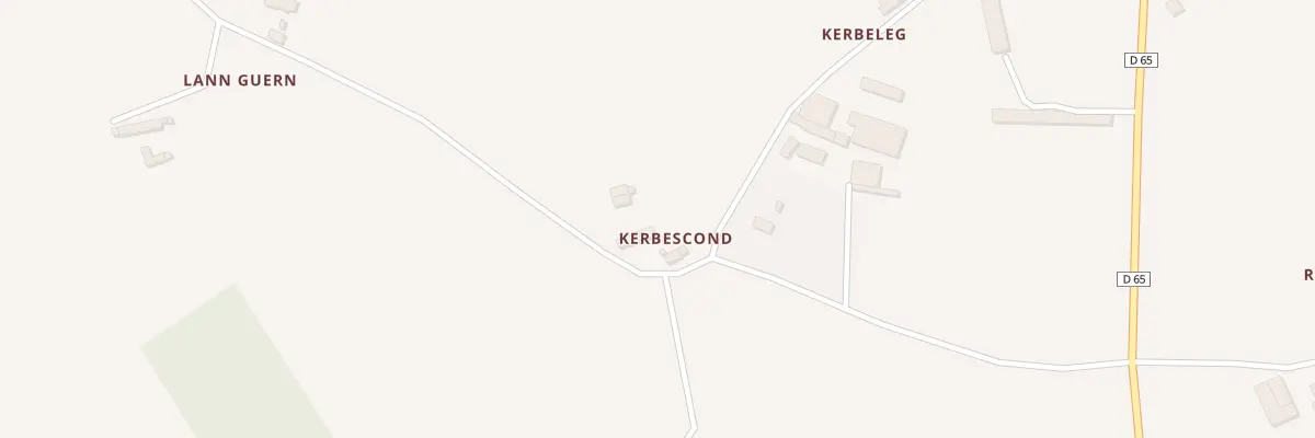 Plan du 5153 Kerbescond à Pommerit-le-Vicomte