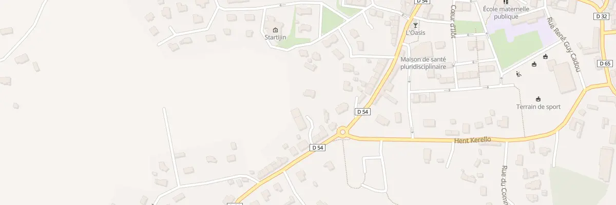 Plan du 6 Rue de la Corderie à Pommerit-le-Vicomte