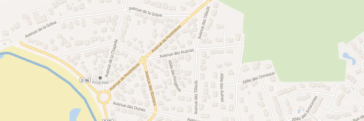 Plan du 8 Av des Acacias à Carnac
