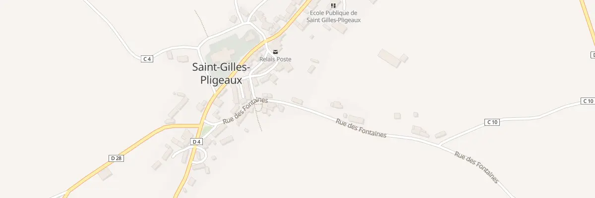 Plan du 7 Rue des Fontaines à Saint-Gilles-Pligeaux