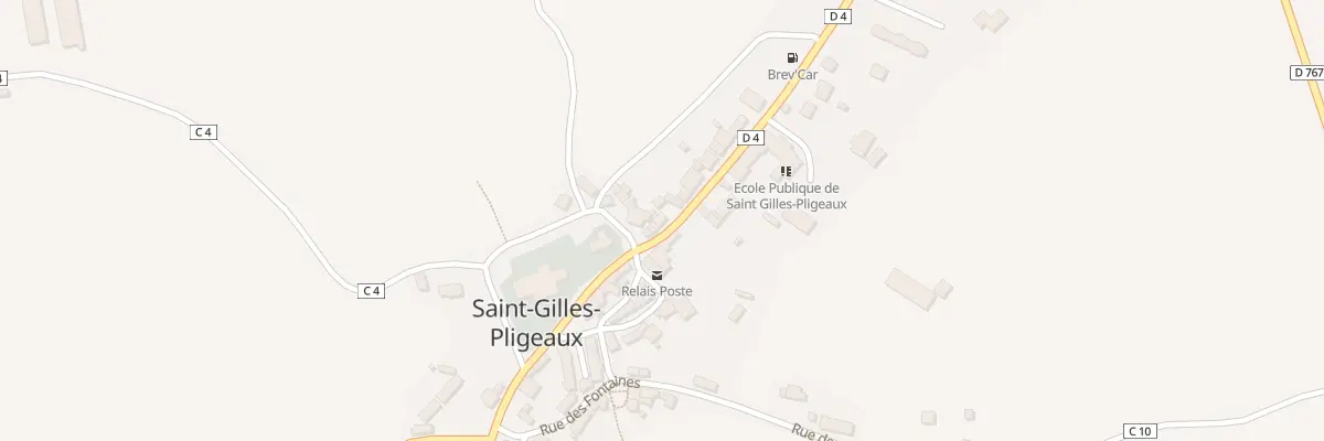 Plan du 5 Rue des Ecoles à Saint-Gilles-Pligeaux