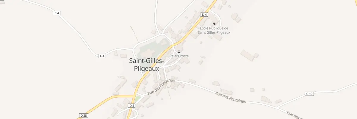 Plan du 3 Cour St Martin à Saint-Gilles-Pligeaux