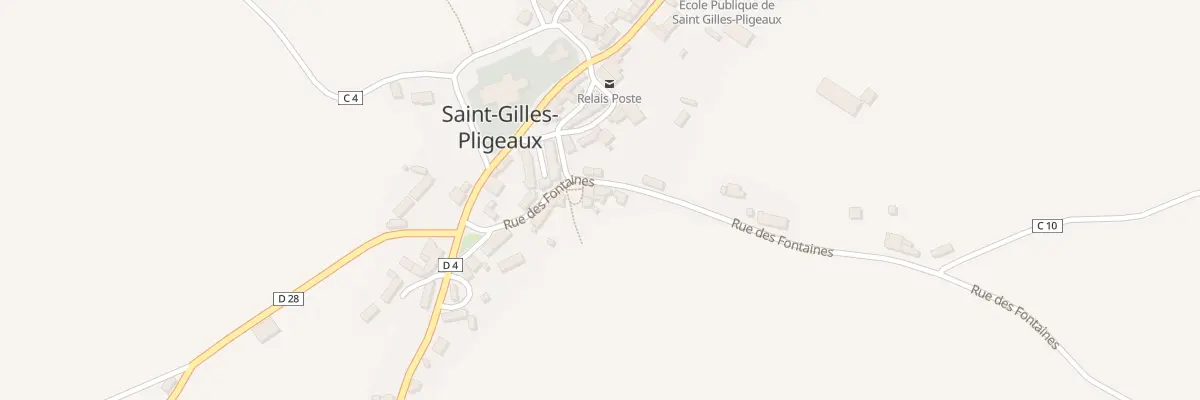 Plan du 8 Rue des Fontaines à Saint-Gilles-Pligeaux