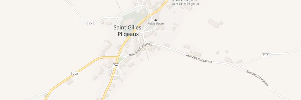 Plan du 6 Rue des Fontaines à Saint-Gilles-Pligeaux