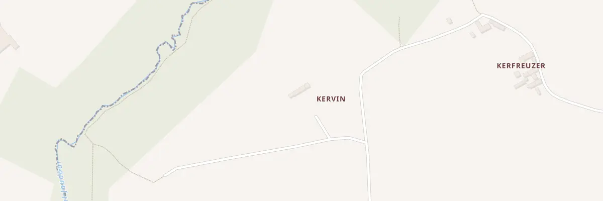 Plan du 1 Kervin au Faouët