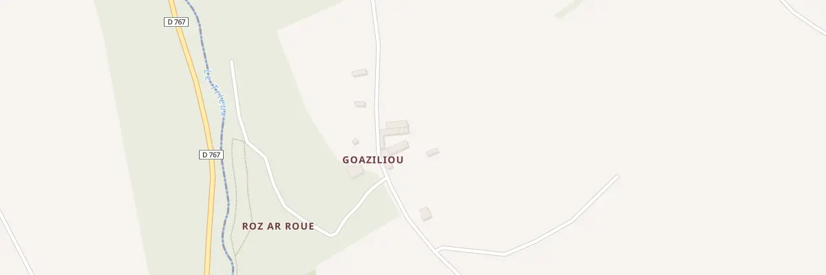 Plan du 3 Goaziliou à Saint-Péver