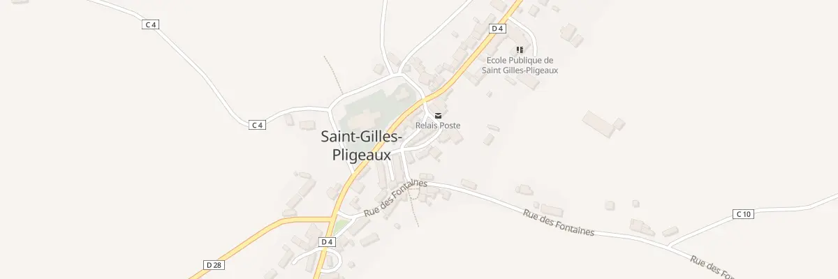 Plan du 2 Crs Saint Martin à Saint-Gilles-Pligeaux
