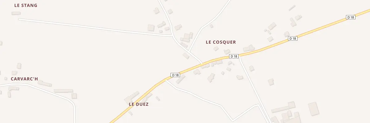 Plan du 22 Le Cosquer à Cléguérec