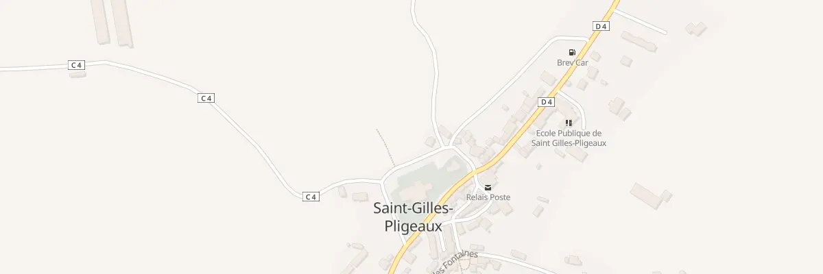 Plan du 1 Rue des Promenades à Saint-Gilles-Pligeaux