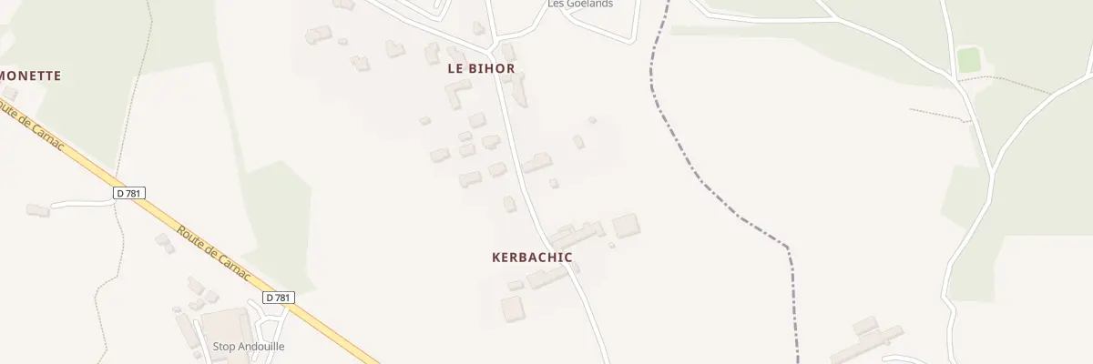 Plan du 5238 Kerbachique à Plouharnel