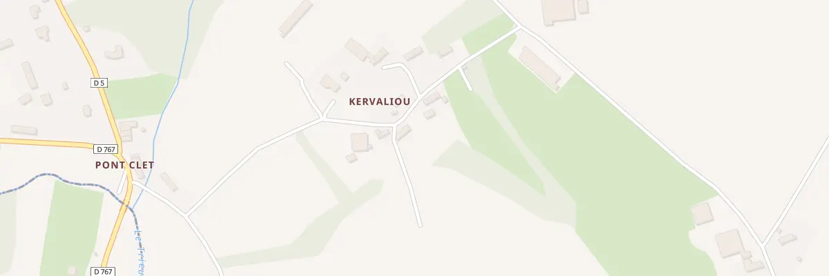 Plan du 2 Kervaliou à Saint-Péver