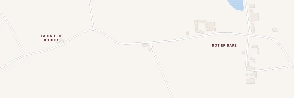 Plan du 2 Bot Er Bartze à Cléguérec