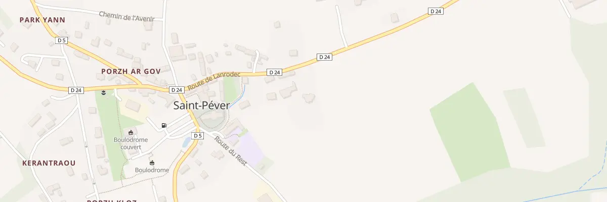Plan du 17 Rte de Lanrodec à Saint-Péver