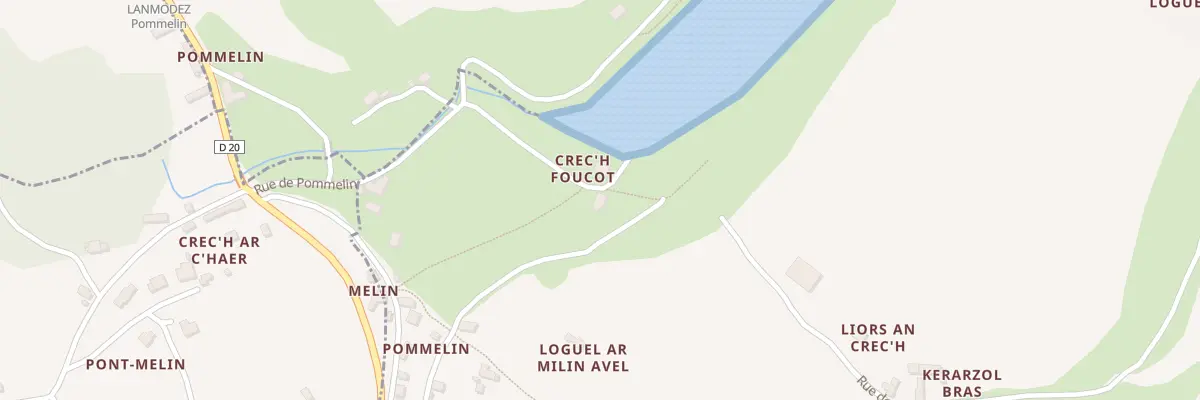 Plan du 5057 Crech Foucot à Lézardrieux