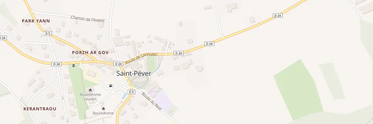 Plan du 13 Rte de Lanrodec à Saint-Péver