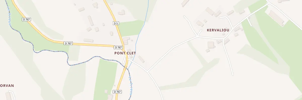 Plan du 7 Pont Clet à Saint-Péver