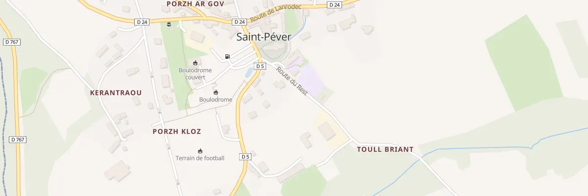 Plan du 1 Rte du Rest à Saint-Péver