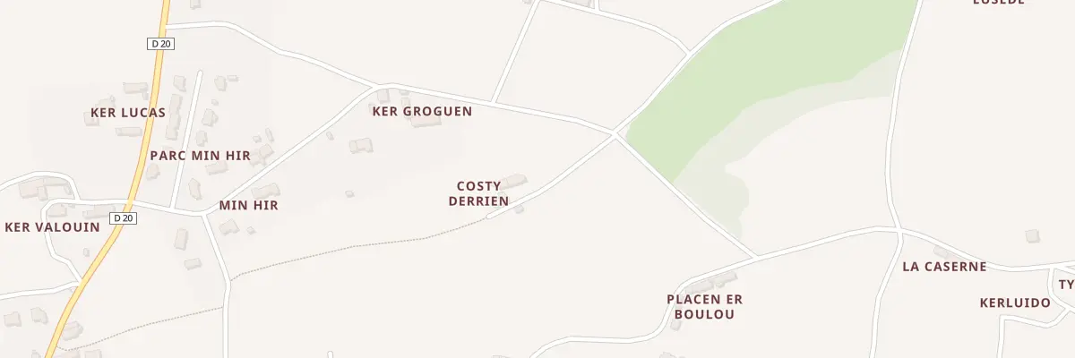 Plan du 5230 Costy Derrien à Lanmodez