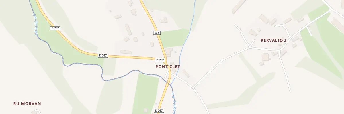 Plan du 3 Pont Clet à Saint-Péver