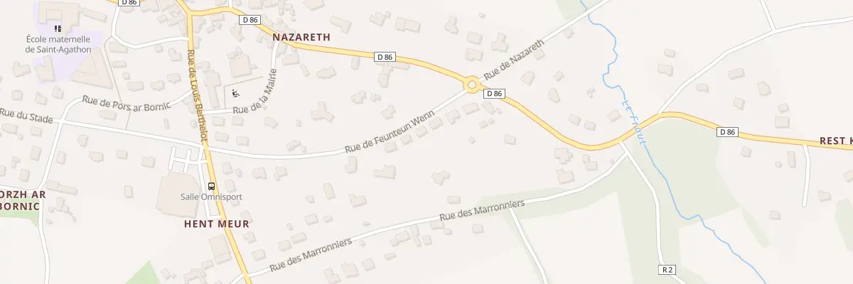 Plan du 14 Rue de Feuntenn Wenn à Saint-Agathon