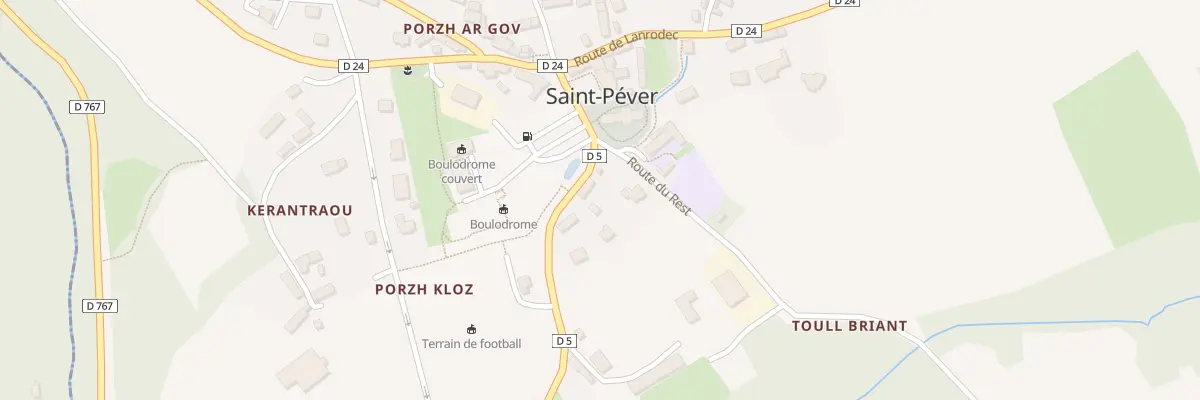 Plan du 2 Rte de Pont Clet à Saint-Péver