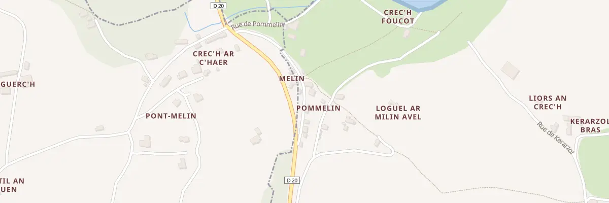 Plan du 6A Pommelin à Lézardrieux