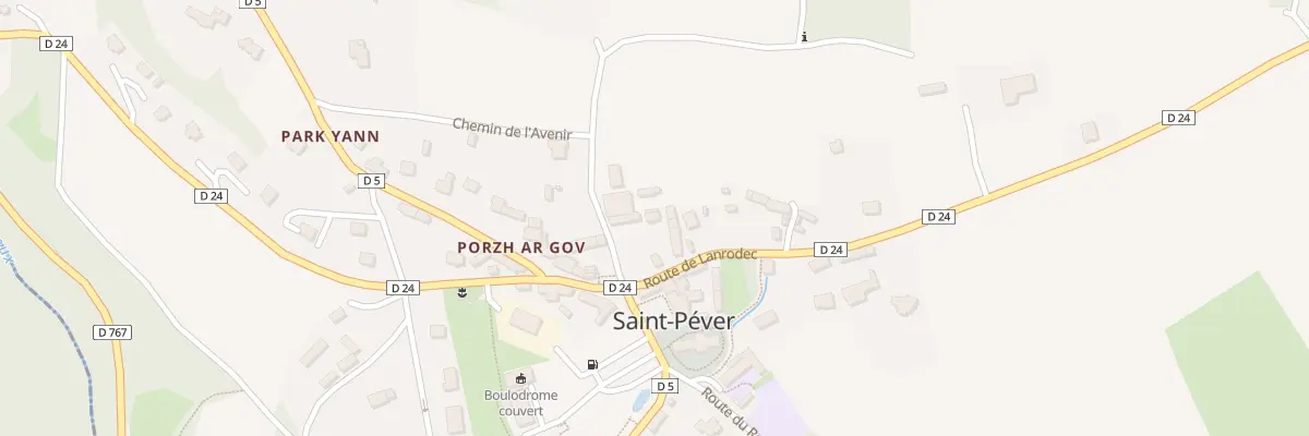 Plan du 5041 Au Bourg à Saint-Péver