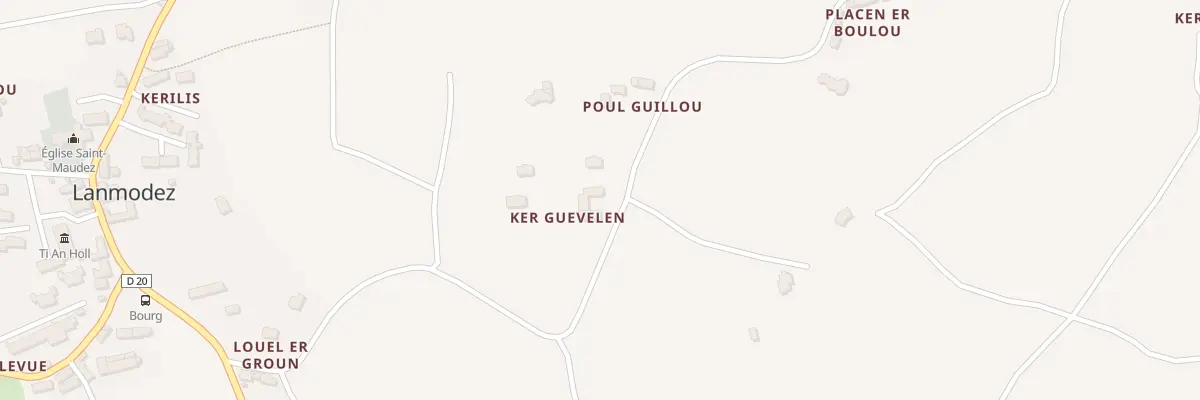 Plan du 5167 Ker Guevelen à Lanmodez
