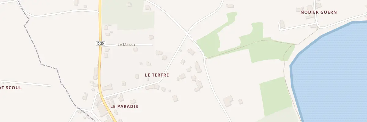 Plan du 5189 Le Paradis à Lanmodez