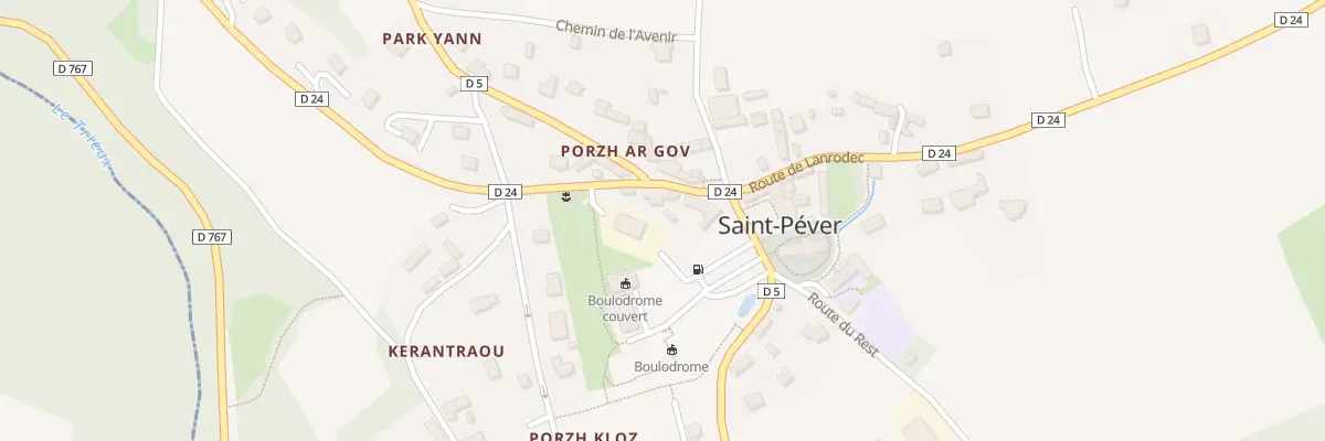 Plan du 4 Rte d’Avaugour à Saint-Péver