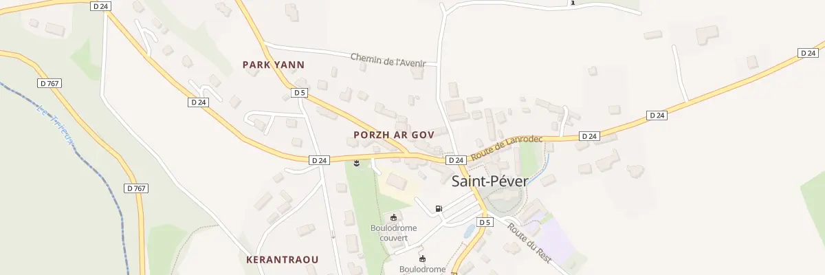 Plan du 6 Rte d’Avaugour à Saint-Péver