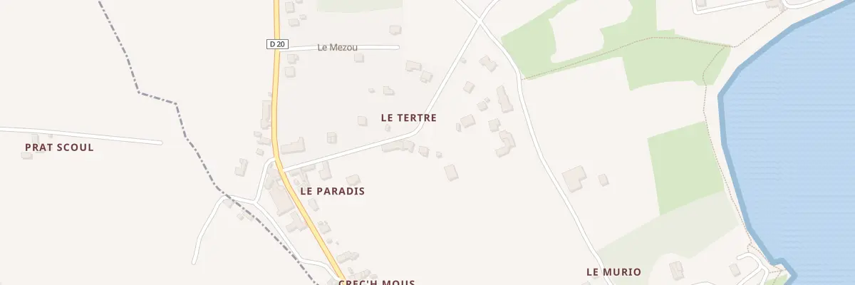 Plan du 5020 Le Paradis à Lanmodez